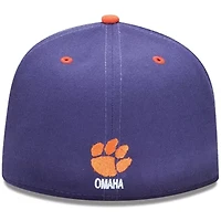 NCAA Clemson Tigers 59FIFTY Basic Fitted Hat - Purple/Orange