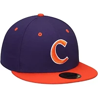 NCAA Clemson Tigers 59FIFTY Basic Fitted Hat - Purple/Orange