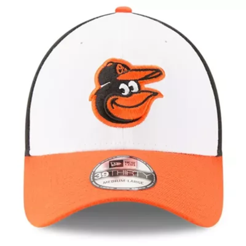 MLB Black/White Baltimore Orioles Team Classic 39THIRTY Flex Hat