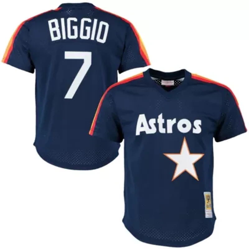 MLB Craig Biggio Houston Astros Cooperstown Mesh Batting Practice Jersey