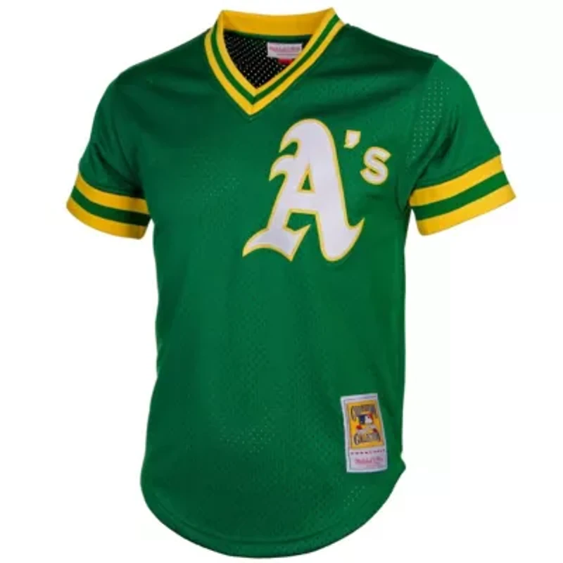 Oakland Athletics MLB Reggie Jackson Cooperstown Mesh Batting Practice Jersey
