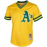 Oakland Athletics MLB Rickey Henderson Cooperstown Mesh Batting Practice Jersey