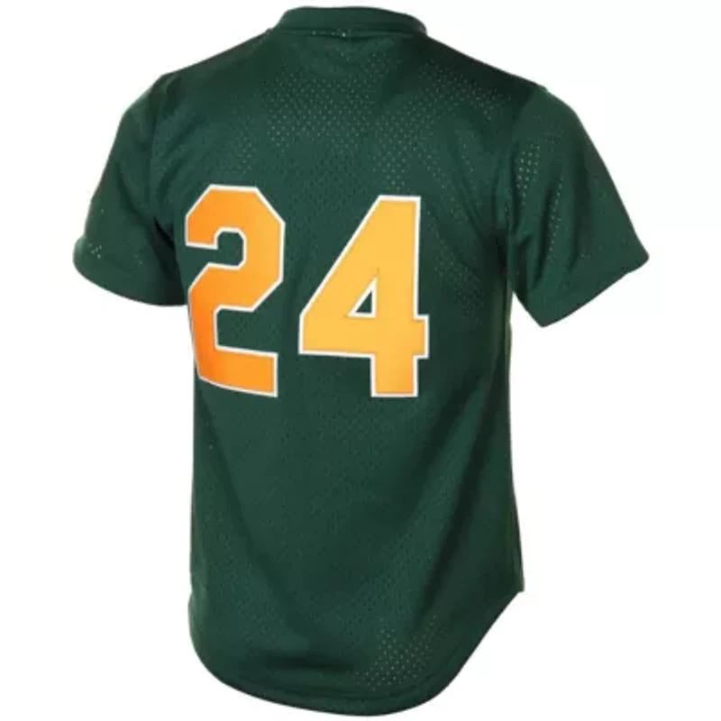 Oakland Athletics MLB Rickey Henderson 1998 Cooperstown Mesh Batting Practice Jersey