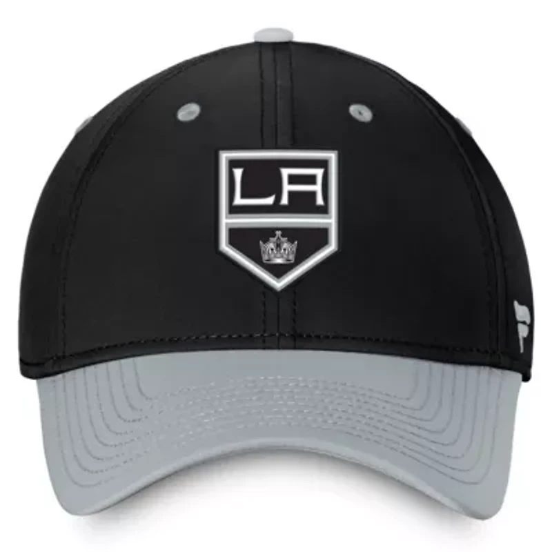 NHL Fanatics Black/Silver Los Angeles Kings Authentic Pro Rink Two-Tone Flex Hat