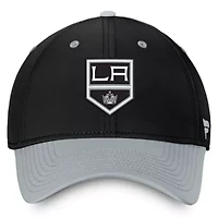NHL Fanatics Black/Silver Los Angeles Kings Authentic Pro Rink Two-Tone Flex Hat