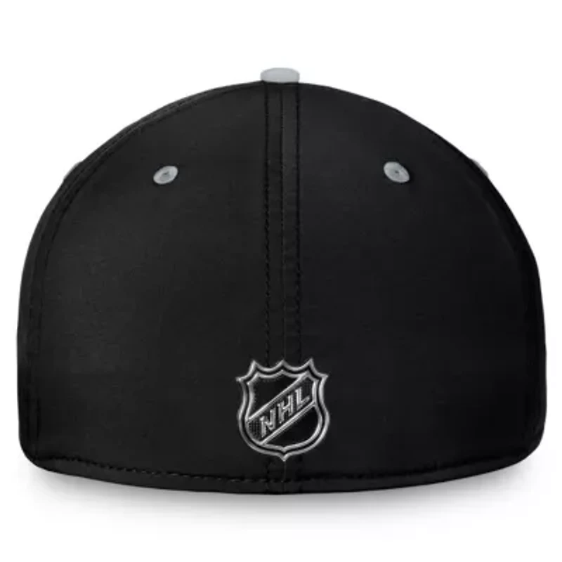 NHL Fanatics Black/Silver Los Angeles Kings Authentic Pro Rink Two-Tone Flex Hat