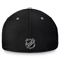 NHL Fanatics Black/Silver Los Angeles Kings Authentic Pro Rink Two-Tone Flex Hat