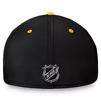 NHL Fanatics Black/Gold Pittsburgh Penguins Authentic Pro Rink Two-Tone Flex Hat