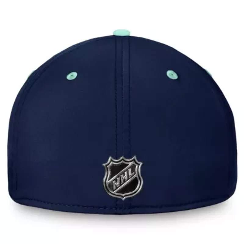 NHL Fanatics Deep Sea Blue/Light Seattle Kraken Authentic Pro Rink Two-Tone Flex Hat