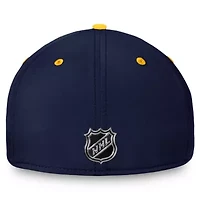 NHL Fanatics Navy/Gold St. Louis Blues Authentic Pro Rink Two-Tone Flex Hat