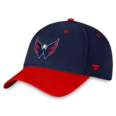 NHL Fanatics Navy/Red Washington Capitals Authentic Pro Rink Two-Tone Flex Hat