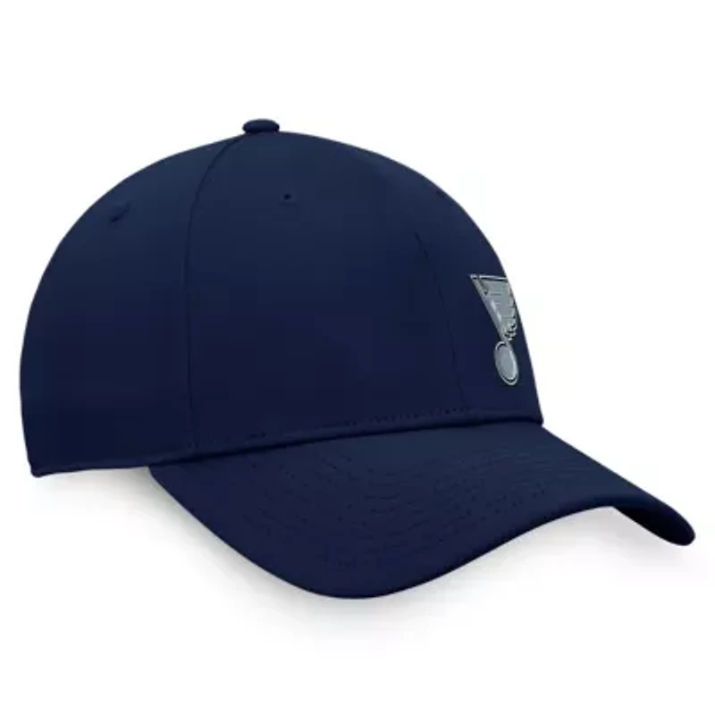 NHL Fanatics St. Louis Blues Authentic Pro Road Offset Logo Adjustable Hat