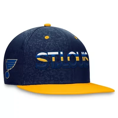 NHL Fanatics Navy/Gold St. Louis Blues Authentic Pro Rink Two-Tone Snapback Hat