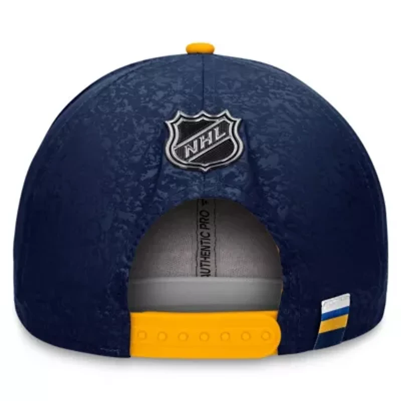 NHL Fanatics Navy/Gold St. Louis Blues Authentic Pro Rink Two-Tone Snapback Hat