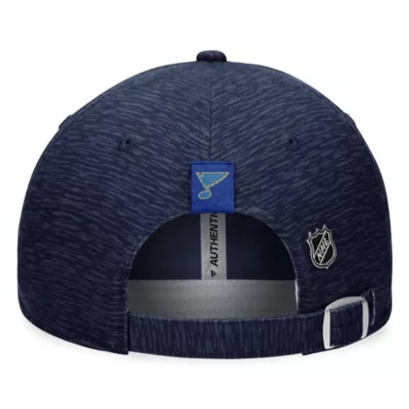 NHL Fanatics St. Louis Blues Authentic Pro Road Adjustable Hat