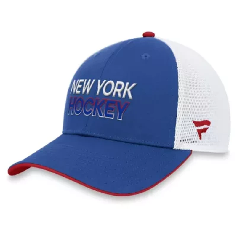 NHL Fanatics New York Rangers Authentic Pro Rink Trucker Adjustable Hat