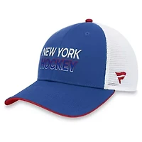 NHL Fanatics New York Rangers Authentic Pro Rink Trucker Adjustable Hat