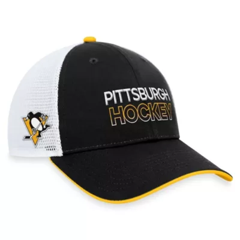 NHL Fanatics Pittsburgh Penguins Authentic Pro Rink Trucker Adjustable Hat