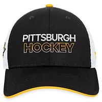 NHL Fanatics Pittsburgh Penguins Authentic Pro Rink Trucker Adjustable Hat