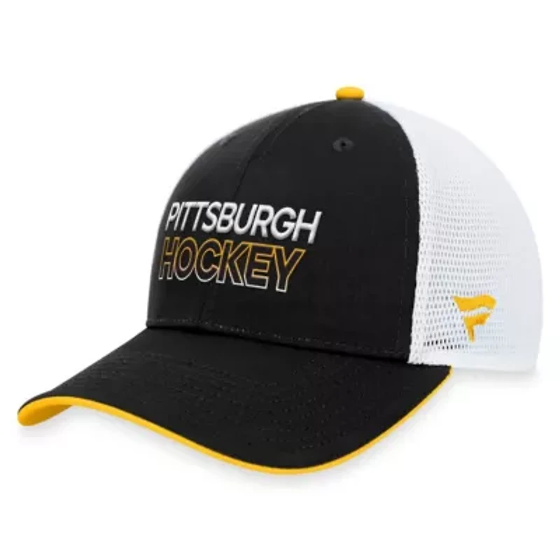 NHL Fanatics Pittsburgh Penguins Authentic Pro Rink Trucker Adjustable Hat
