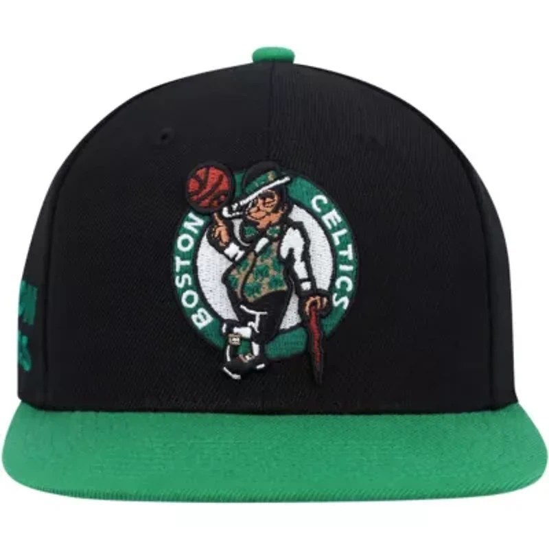 NBA Black/Green Boston Celtics Side Core 2.0 Snapback Hat