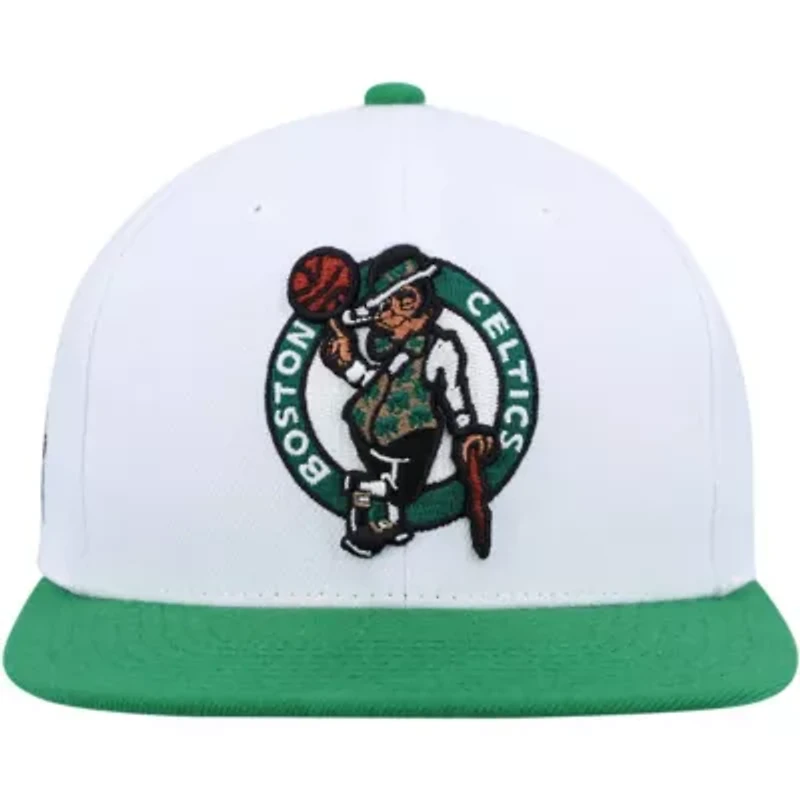 NBA White/Green Boston Celtics Side Core 2.0 Snapback Hat