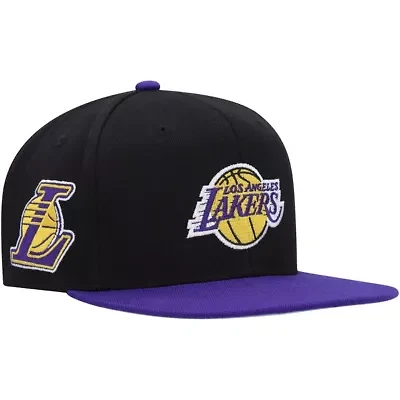 NBA Black/Purple Los Angeles Lakers Side Core 2.0 Snapback Hat
