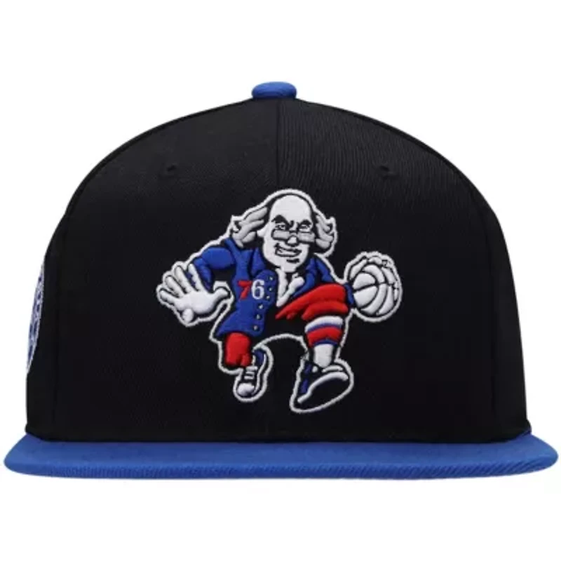 NBA Black/Royal Philadelphia 76ers Side Core 2.0 Snapback Hat
