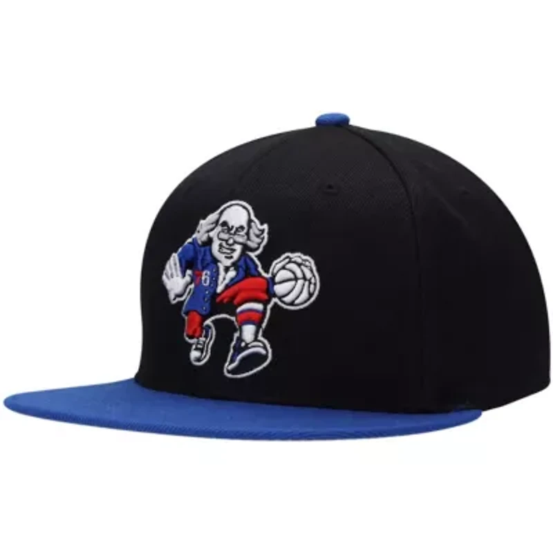 NBA Black/Royal Philadelphia 76ers Side Core 2.0 Snapback Hat