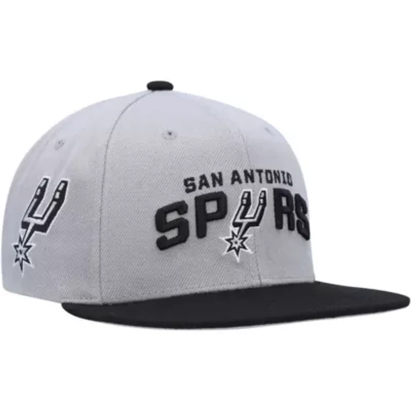 NBA Gray/Black San Antonio Spurs Side Core 2.0 Snapback Hat