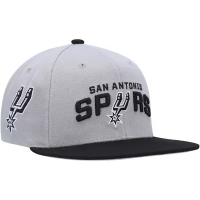 NBA Gray/Black San Antonio Spurs Side Core 2.0 Snapback Hat