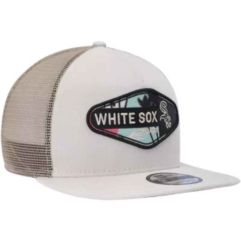 Chicago White Sox MLB Chicago Sox Retro Beachin' Patch A-Frame Trucker 9FIFTY Snapback Hat
