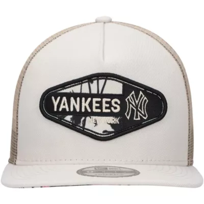 MLB New York Yankees Retro Beachin' Patch A-Frame Trucker 9FIFTY Snapback Hat