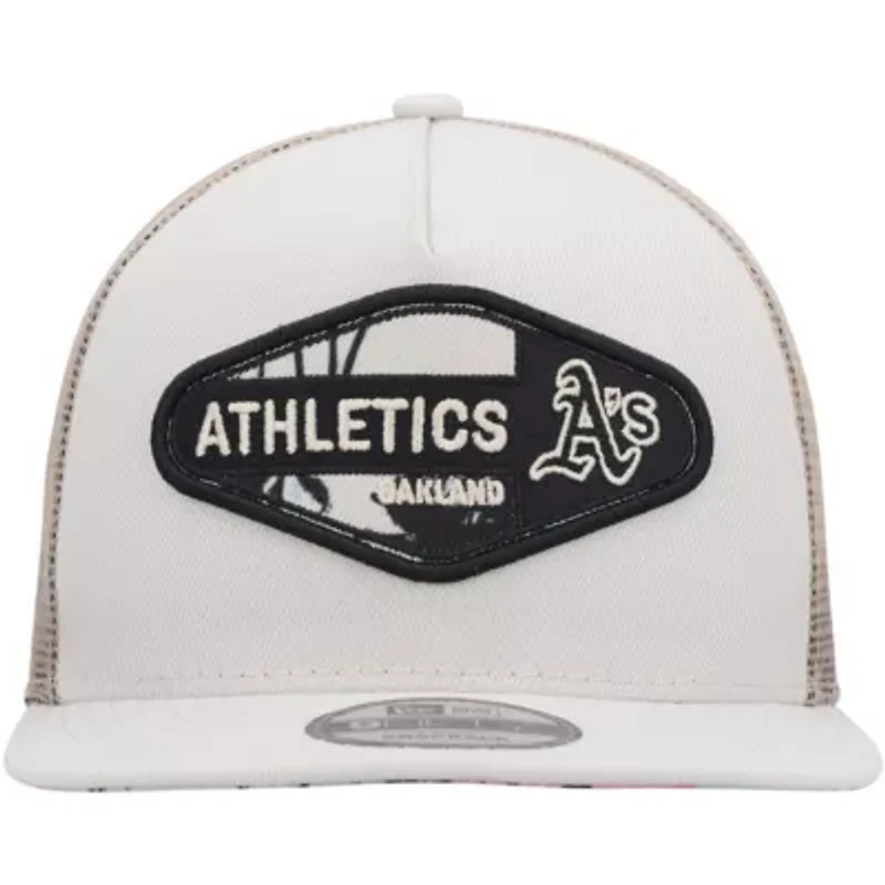 Cooperstown Teams Oakland Athletics Retro Beachin' Patch A-Frame Trucker 9FIFTY Snapback Hat