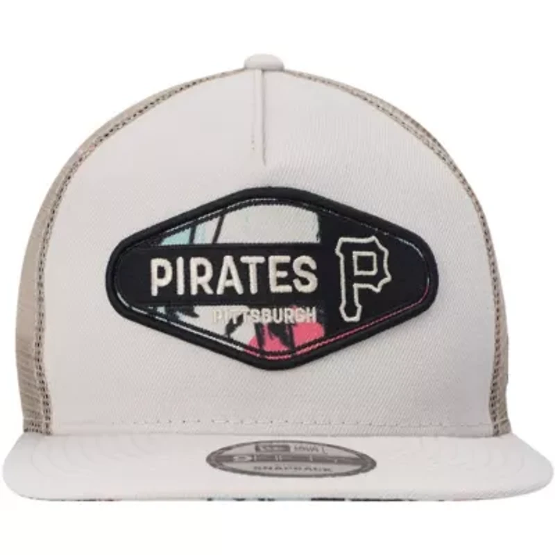 MLB Pittsburgh Pirates Retro Beachin' Patch A-Frame Trucker 9FIFTY Snapback Hat
