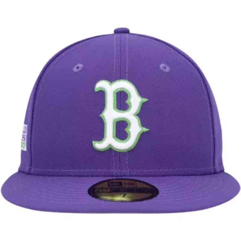 Boston Red Sox MLB Lime Side Patch 59FIFTY Fitted Hat