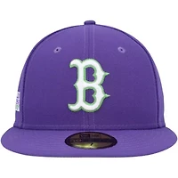Boston Red Sox MLB Lime Side Patch 59FIFTY Fitted Hat