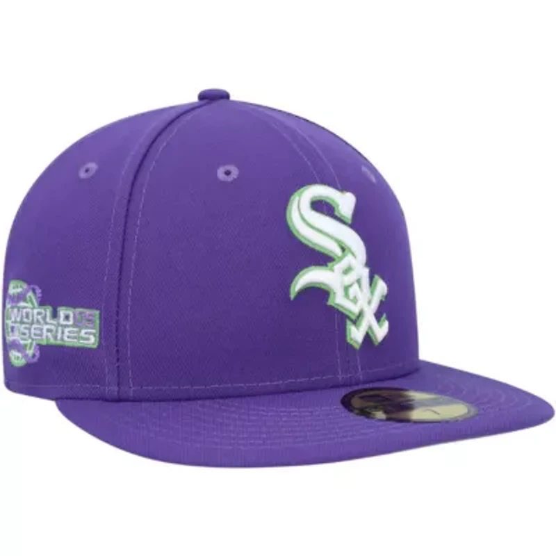 Chicago White Sox MLB Lime Side Patch 59FIFTY Fitted Hat