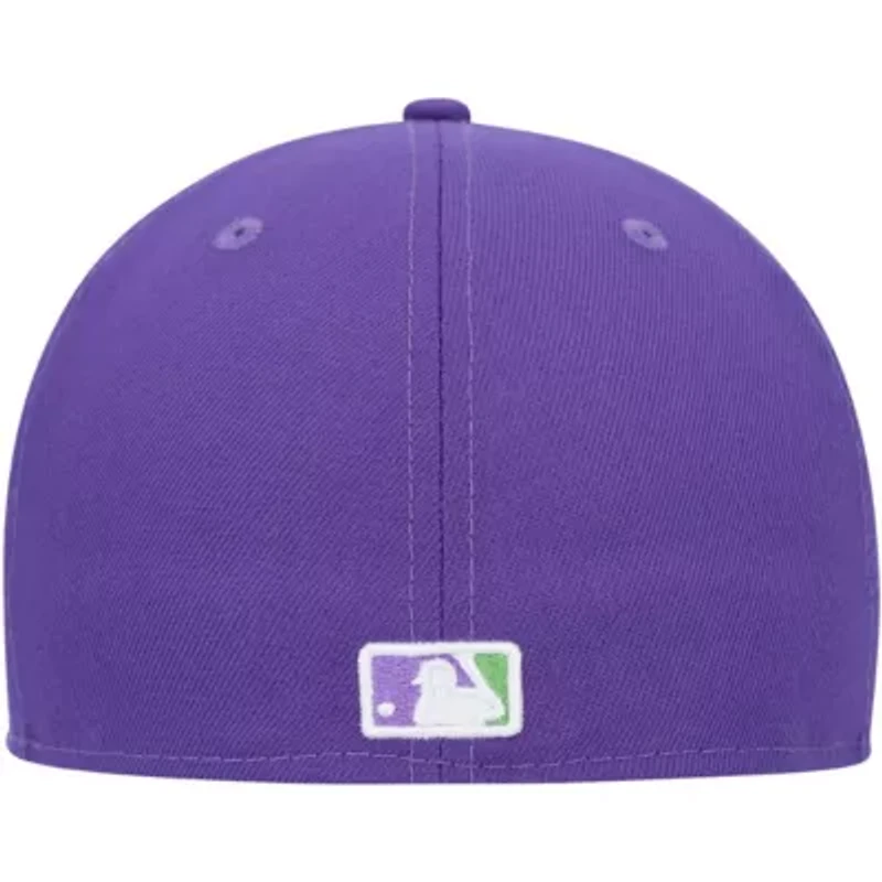 MLB Cincinnati Reds Lime Side Patch 59FIFTY Fitted Hat