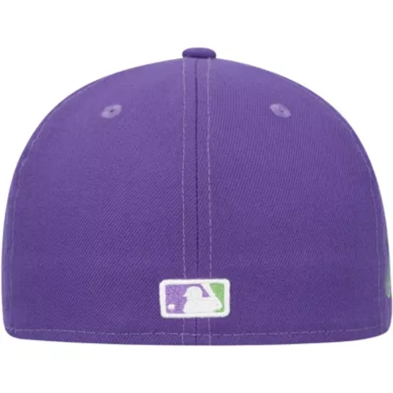 MLB Miami Marlins Lime Side Patch 59FIFTY Fitted Hat