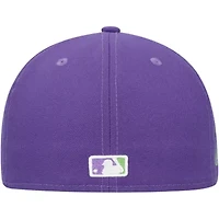 MLB Miami Marlins Lime Side Patch 59FIFTY Fitted Hat