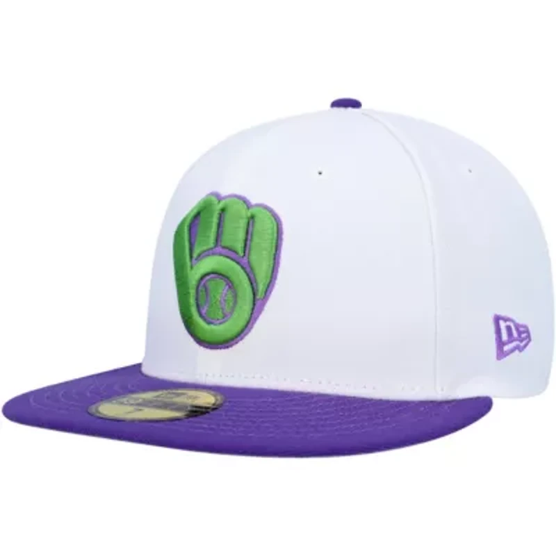 MLB Milwaukee Brewers 50th Anniversary Side Patch 59FIFTY Fitted Hat
