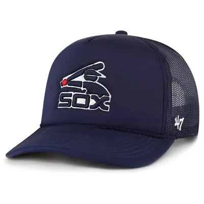 Chicago White Sox MLB Chicago Sox Foam Logo Trucker Adjustable Hat