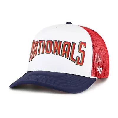 MLB Washington Nationals Foam Front Script Trucker Snapback Hat