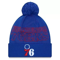 NBA Philadelphia 76ers 2023 NBA Draft Cuffed Knit Hat with Pom