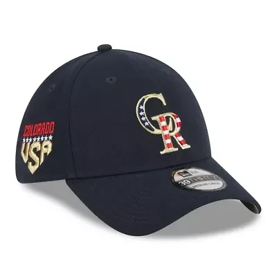 MLB Colorado Rockies 2023 Fourth of July 39THIRTY Flex Hat