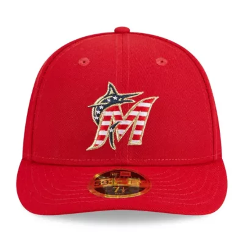 MLB Miami Marlins 2023 Fourth of July Low 59FIFTY Fitted Hat