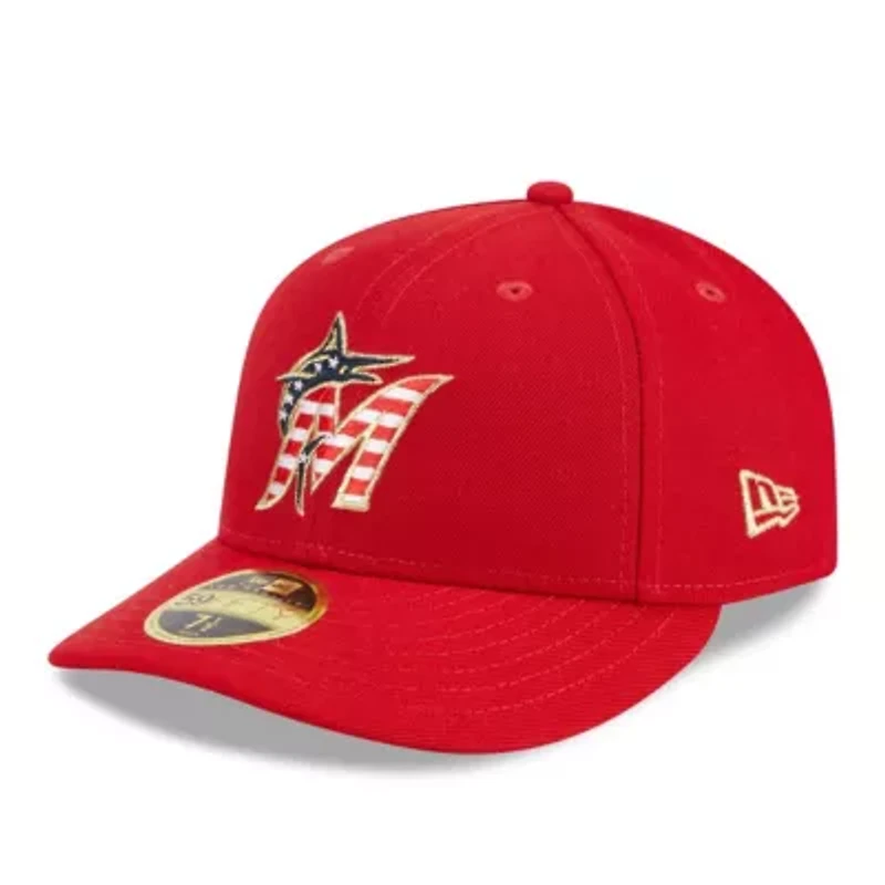 MLB Miami Marlins 2023 Fourth of July Low 59FIFTY Fitted Hat