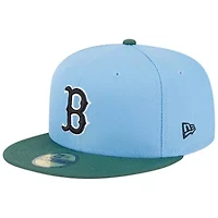 Boston Red Sox MLB Sky Blue/Cilantro 2007 World Series 59FIFTY Fitted Hat