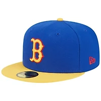 Boston Red Sox MLB Royal/Yellow Empire 59FIFTY Fitted Hat